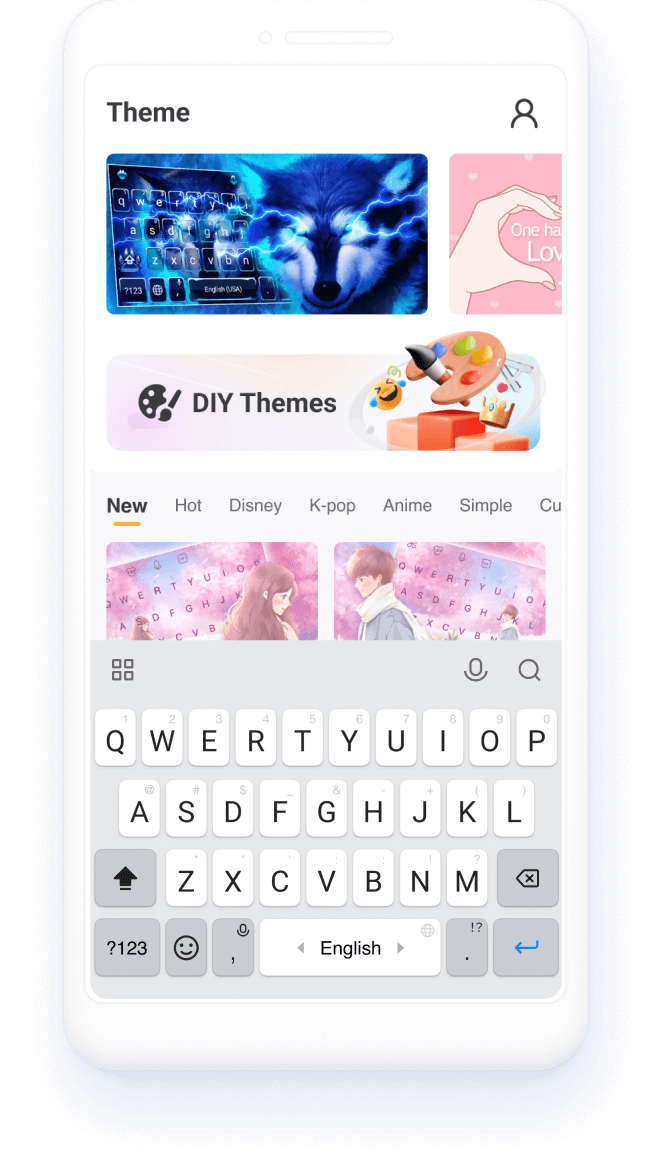With 3600+ Emoji, Emoticon, GIF, Sticker, Coll Fonts, stylish themes on this emoji keyboard